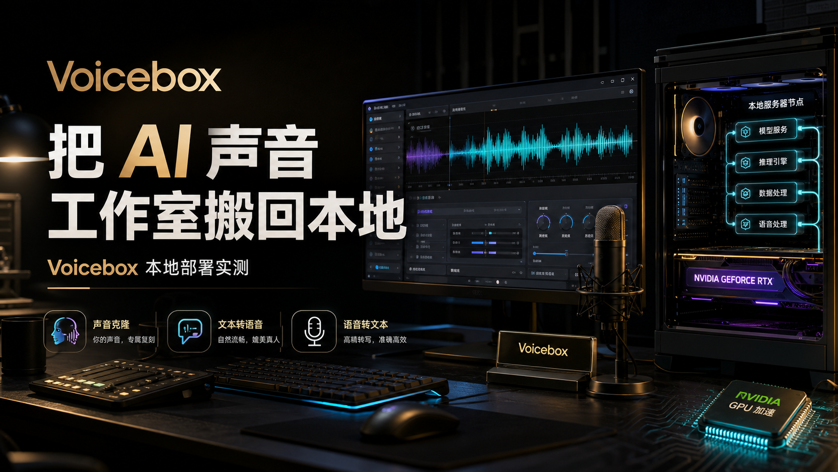 Voicebox 本地 AI 声音工作室封面